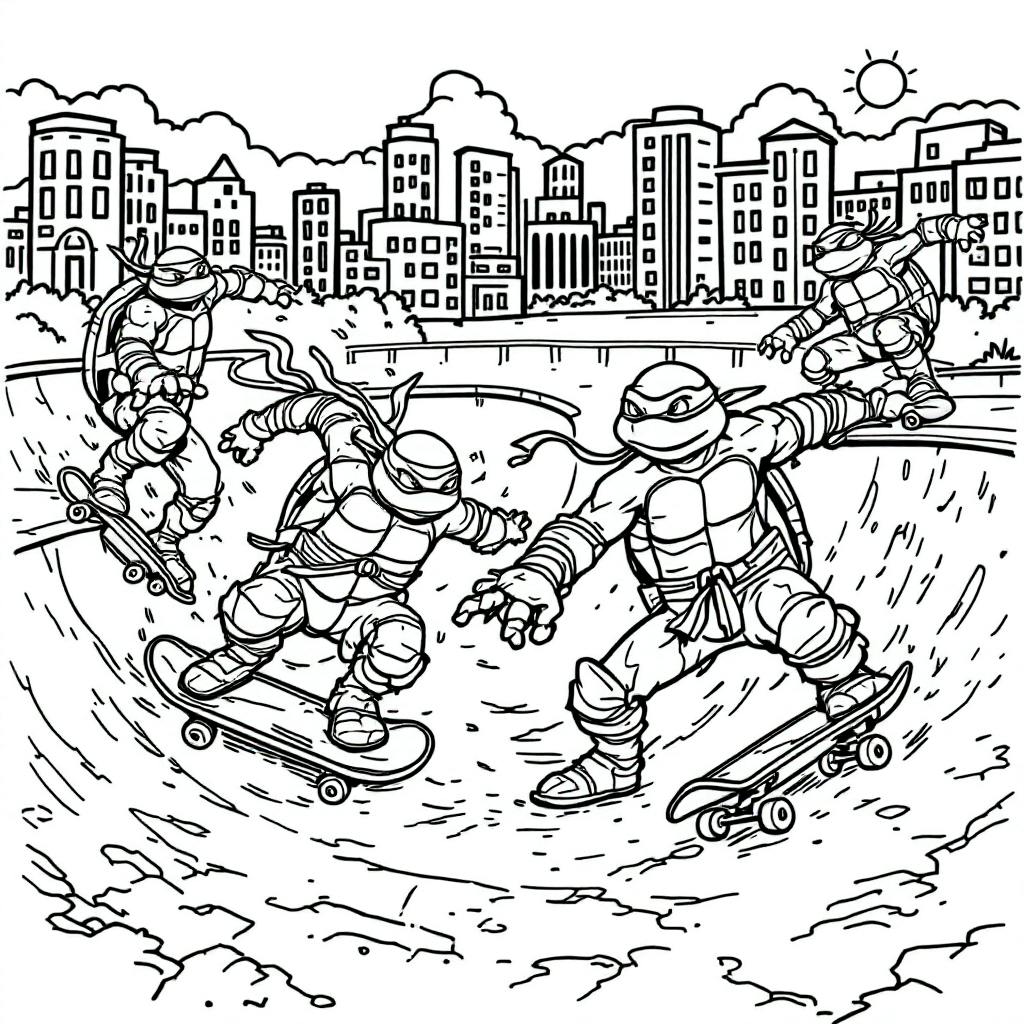 20 Free Printable ninja turtle Coloring Pages | ColorFun