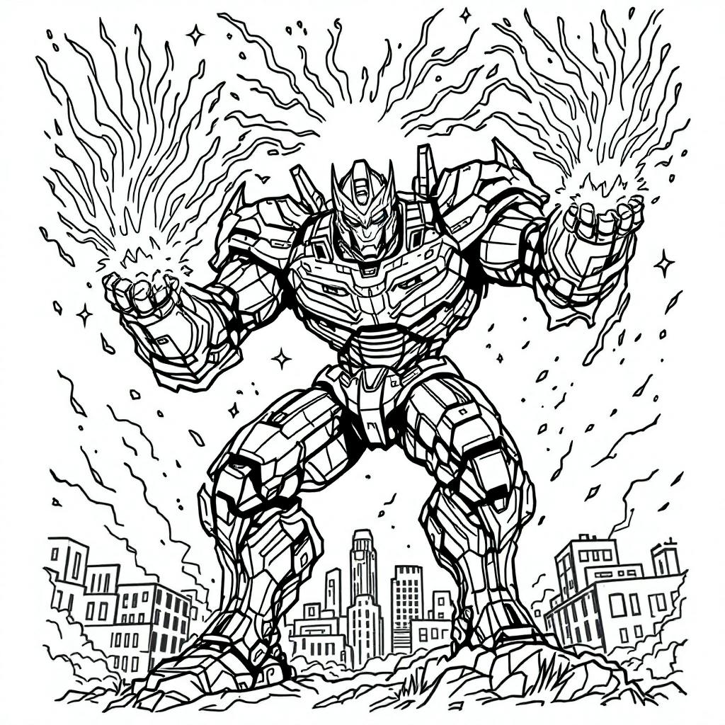 Transformers - Megatron in Tank Form Coloring Page (Free) | ColorFun