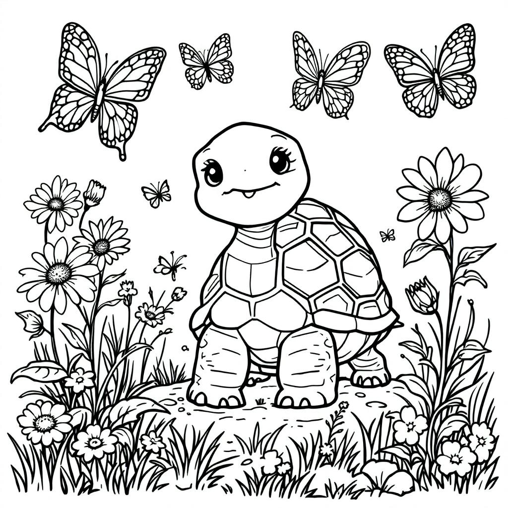 20 Free Printable Turtles Coloring Pages | ColorFun