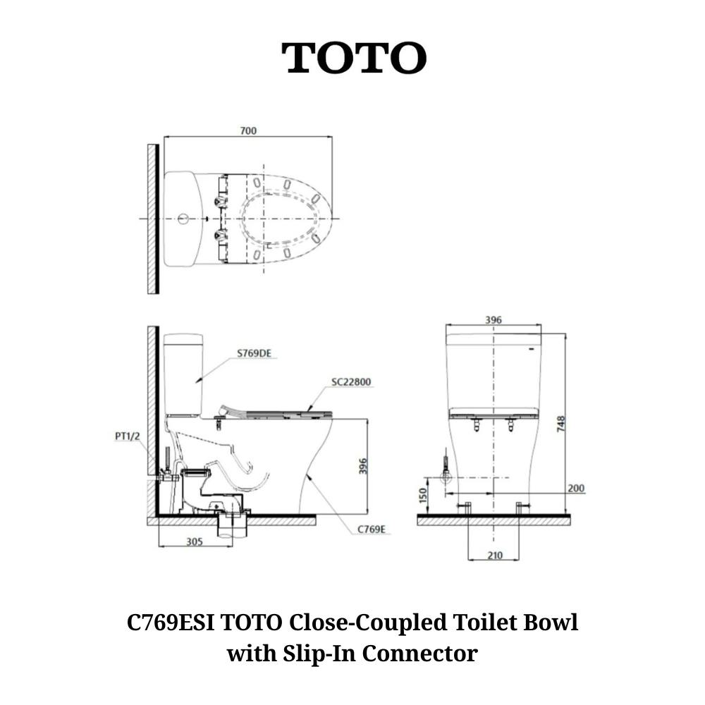 Fullsun Sanitary Wares & Fittings TOTO Toilet Bowls with Slip-In ...