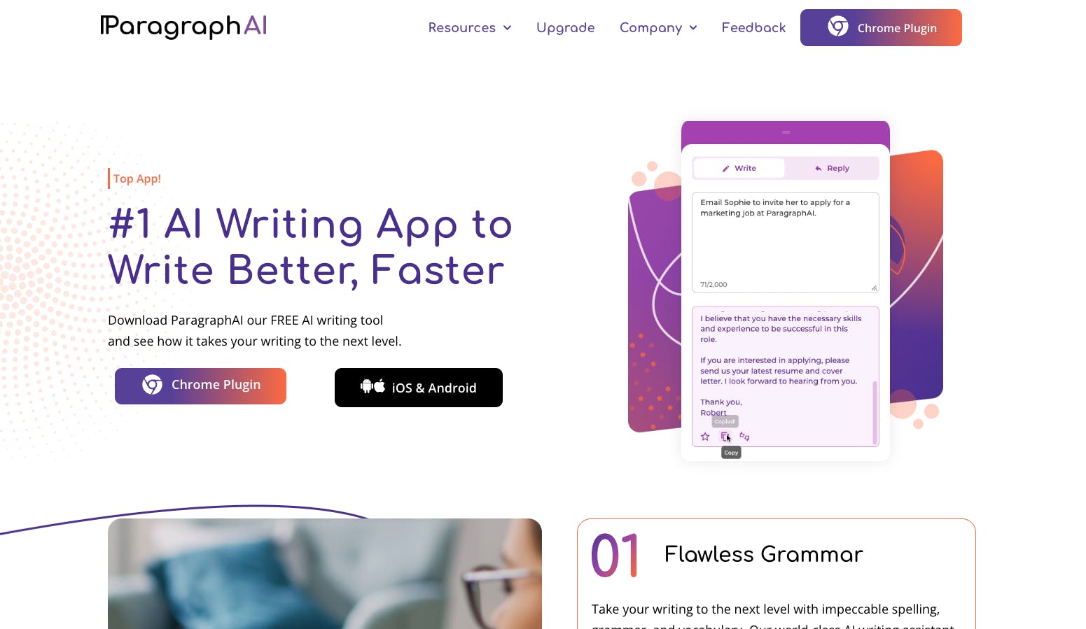 ParagraphAI | Free AI Writing Software Paragraph AI • | Welcome AI