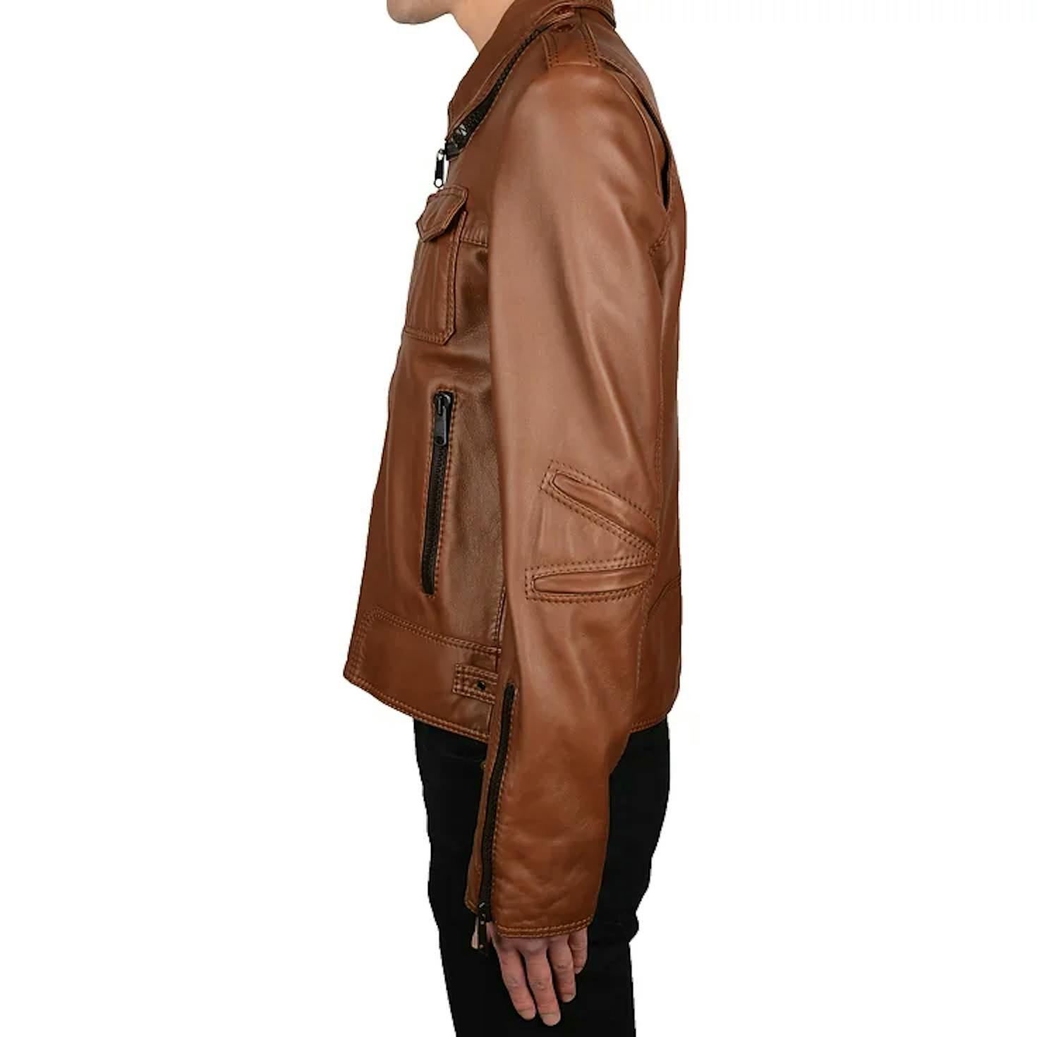 DIOR HOMME BY HEDI SLIMANE AW05 L ZIP LEATHER JACKET
