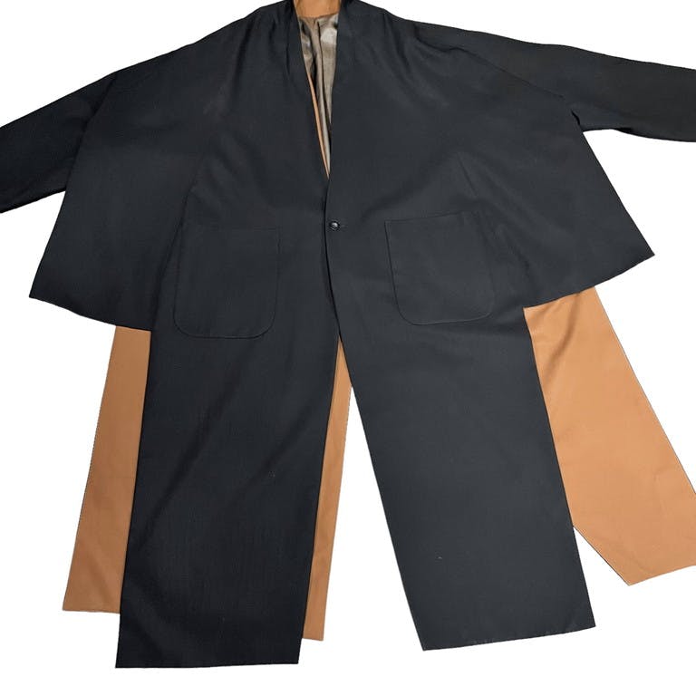 Ka na ta 2 sleeve coat ツースリーブオーバーサイズノーカラーコート