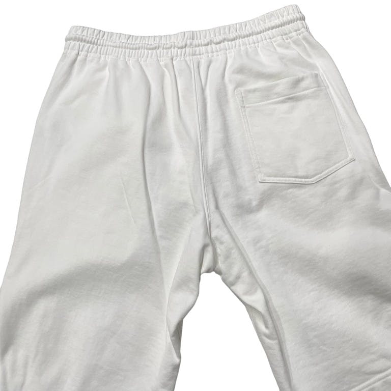 Y-3 19SS NEW CLASSIC SHORTS IN CORE WHITE ロゴスウェットショーツ