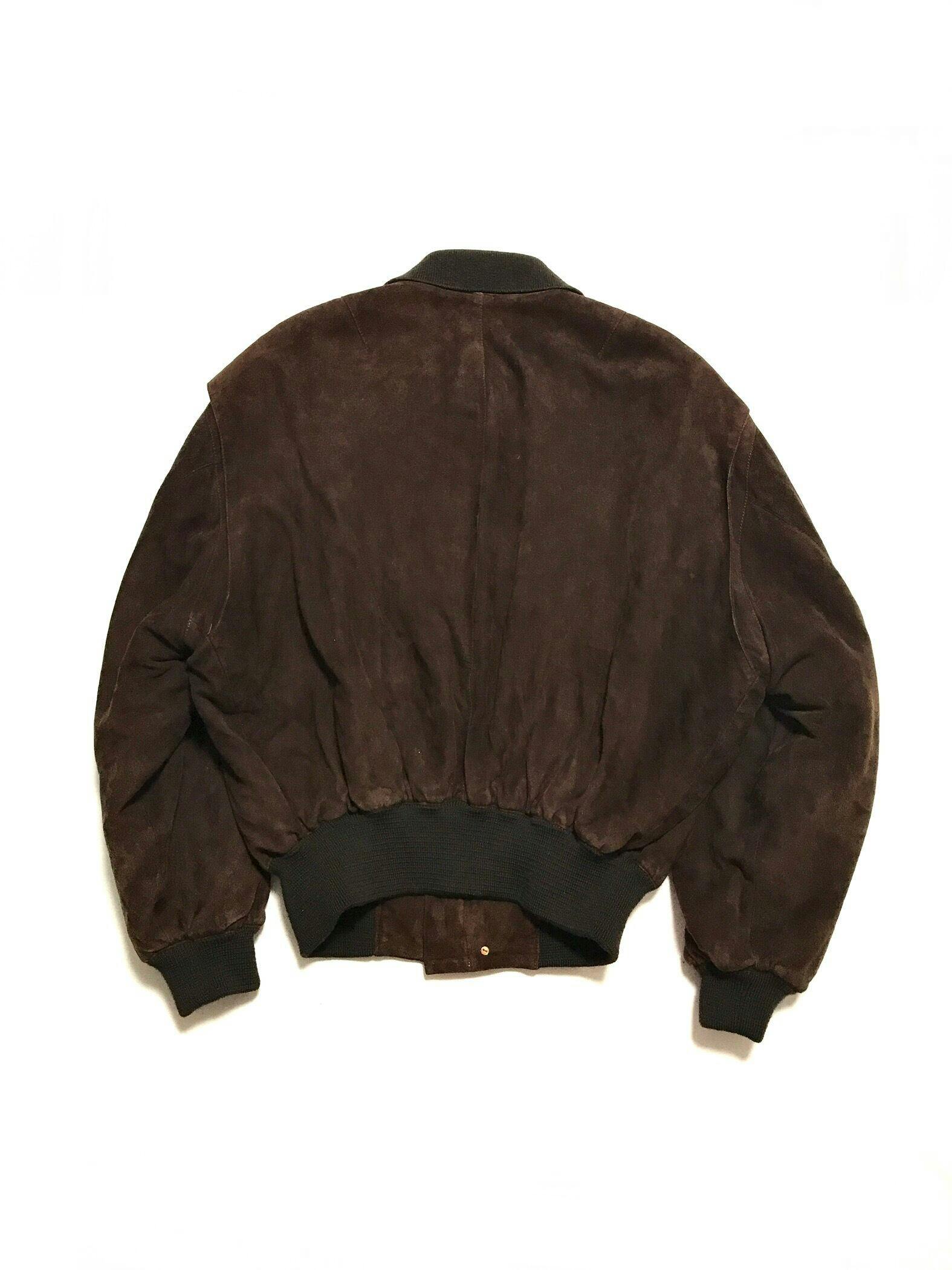 1990F/W KATHARINE HAMNETT LONDON Ex-Soft Su?de Leather Bomber JK