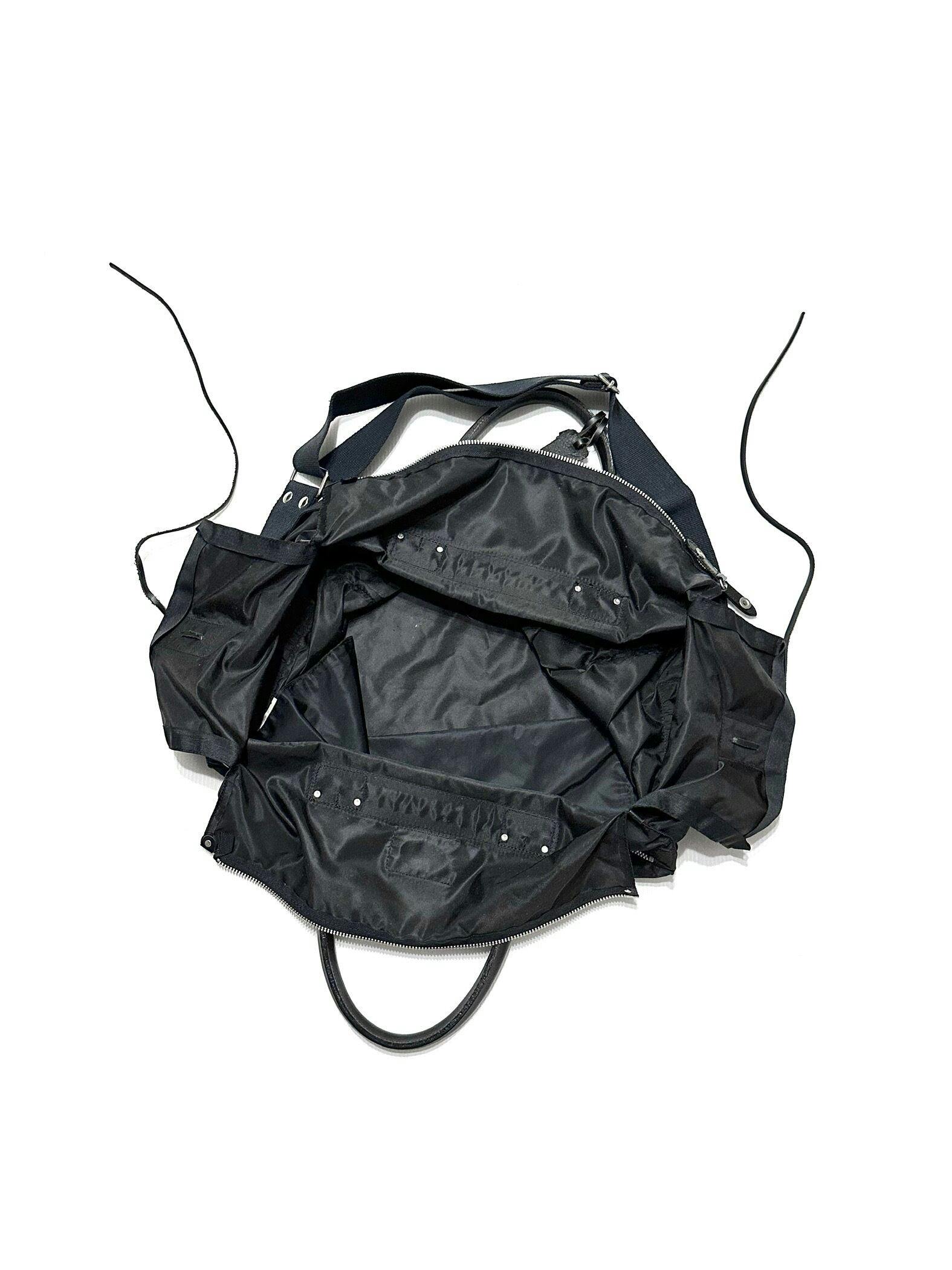 MASAKI MATSUSHIMA Twice_Open System Nylon×Leather Bag - ARCHIVESTOCK