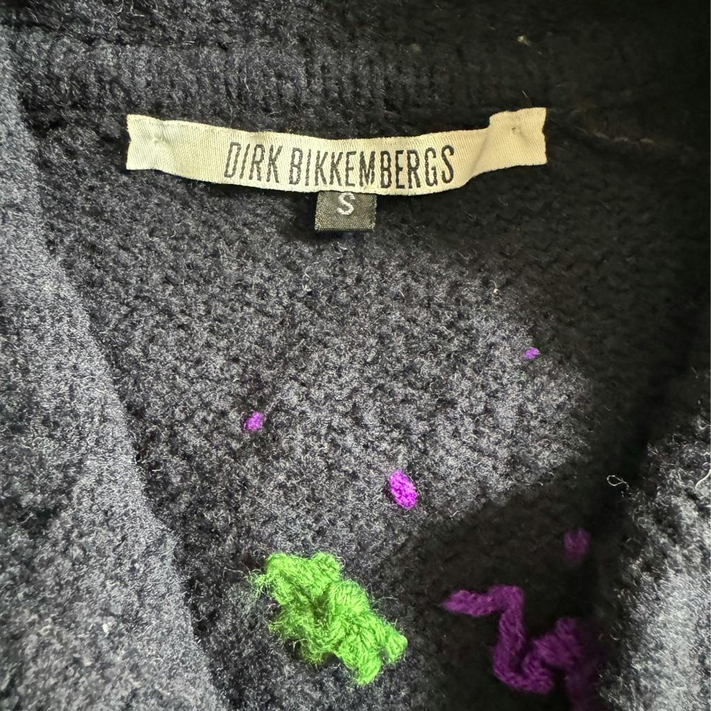 1995AW Dirk Bikkembergs 刺繍メタルニット - ARCHIVESTOCK