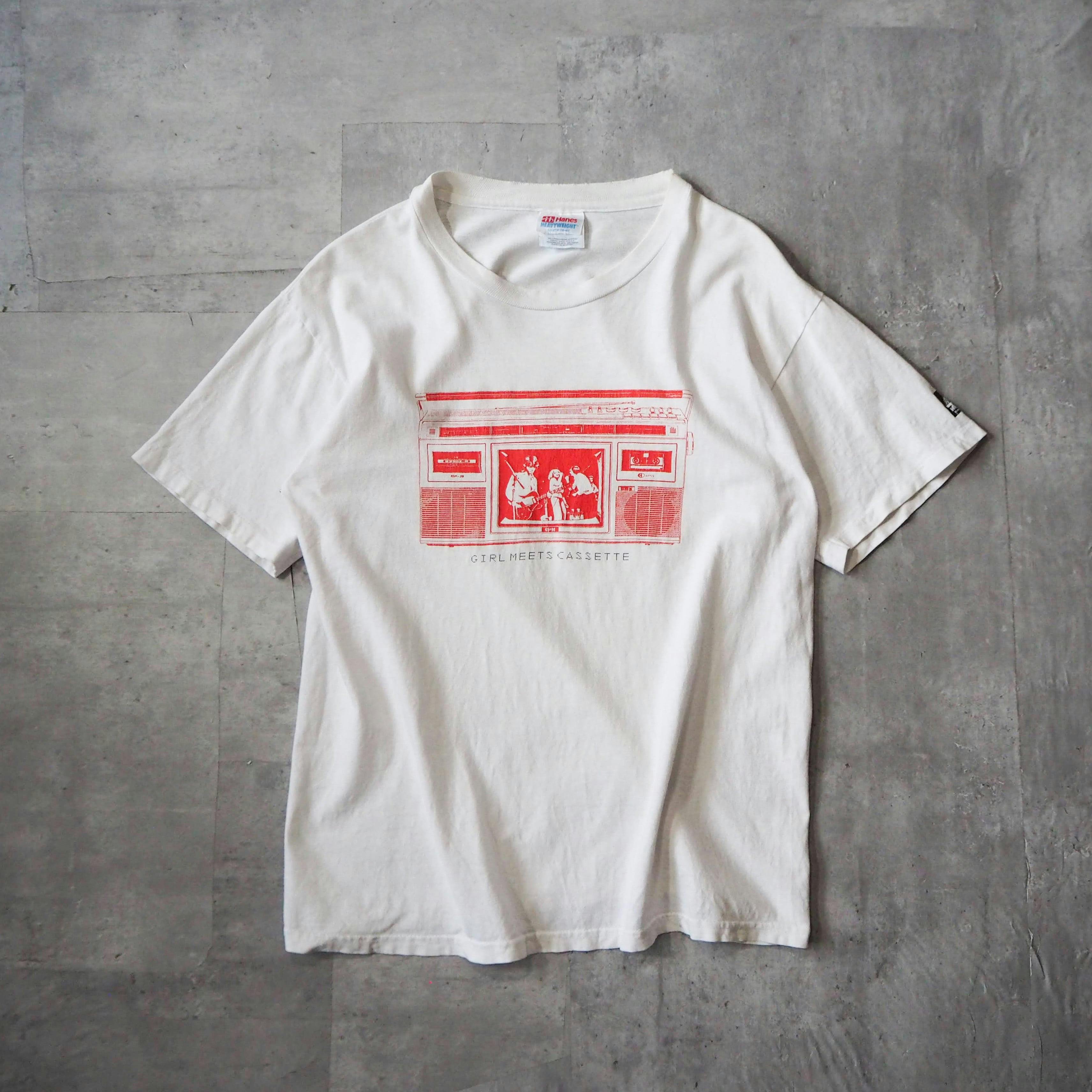 最高級 tee CASSETTE MEETS GIRL 69/96 “Cornelius” 90s made USA in トップス