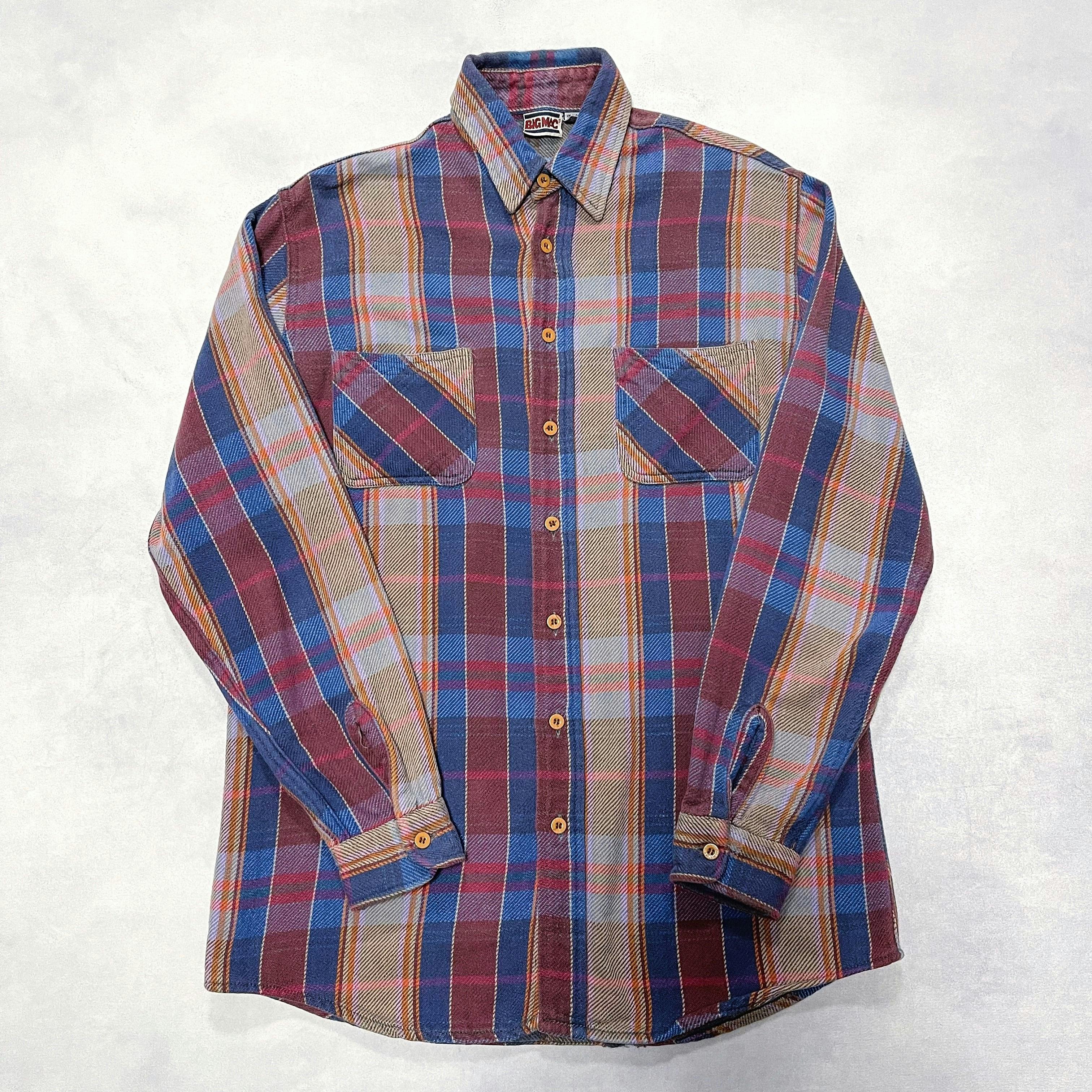 Thug Club ネルシャツ青ブルー1