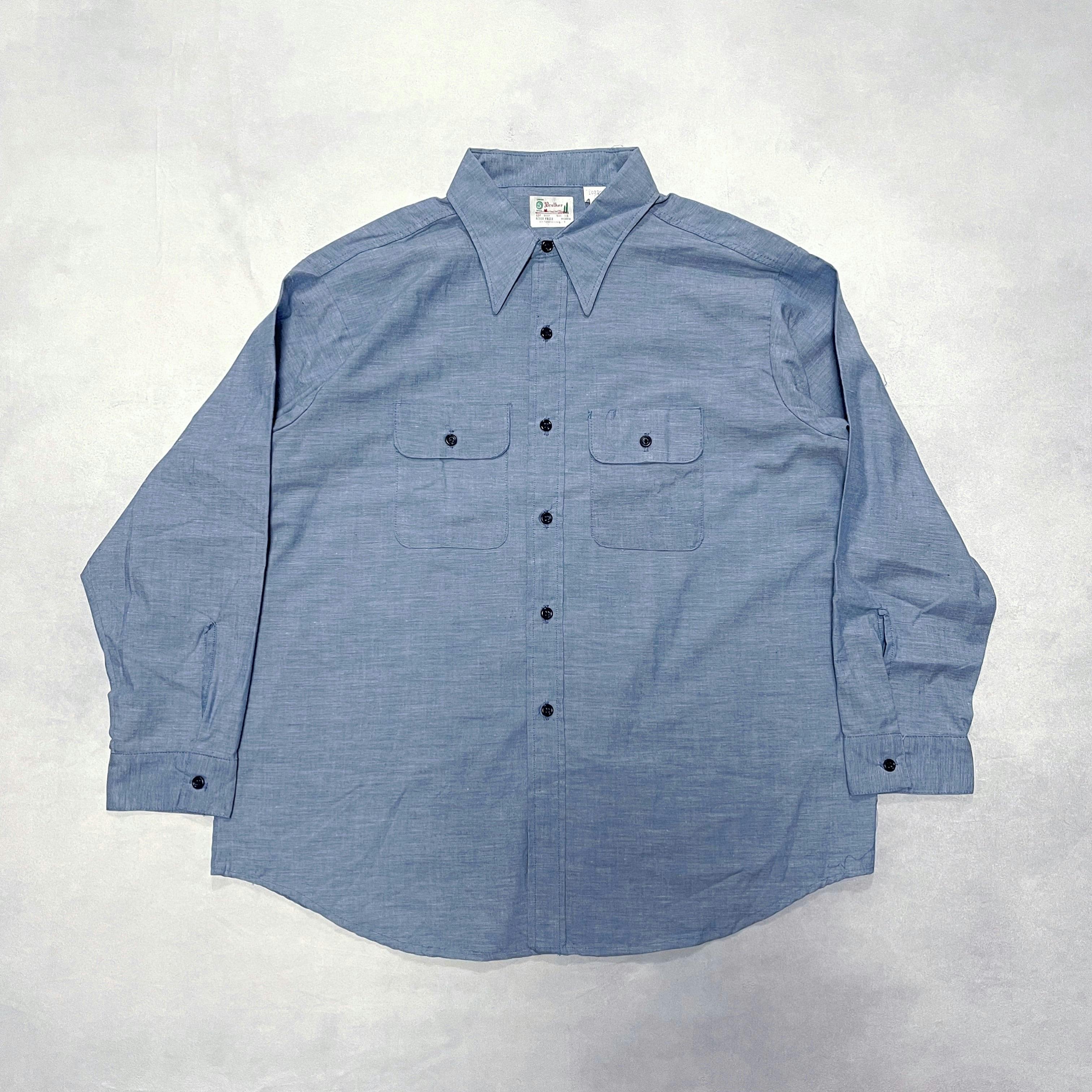 ビッグサイズ 60sデッドストック FIVE BROTHERシャンブレーシャツ 60's