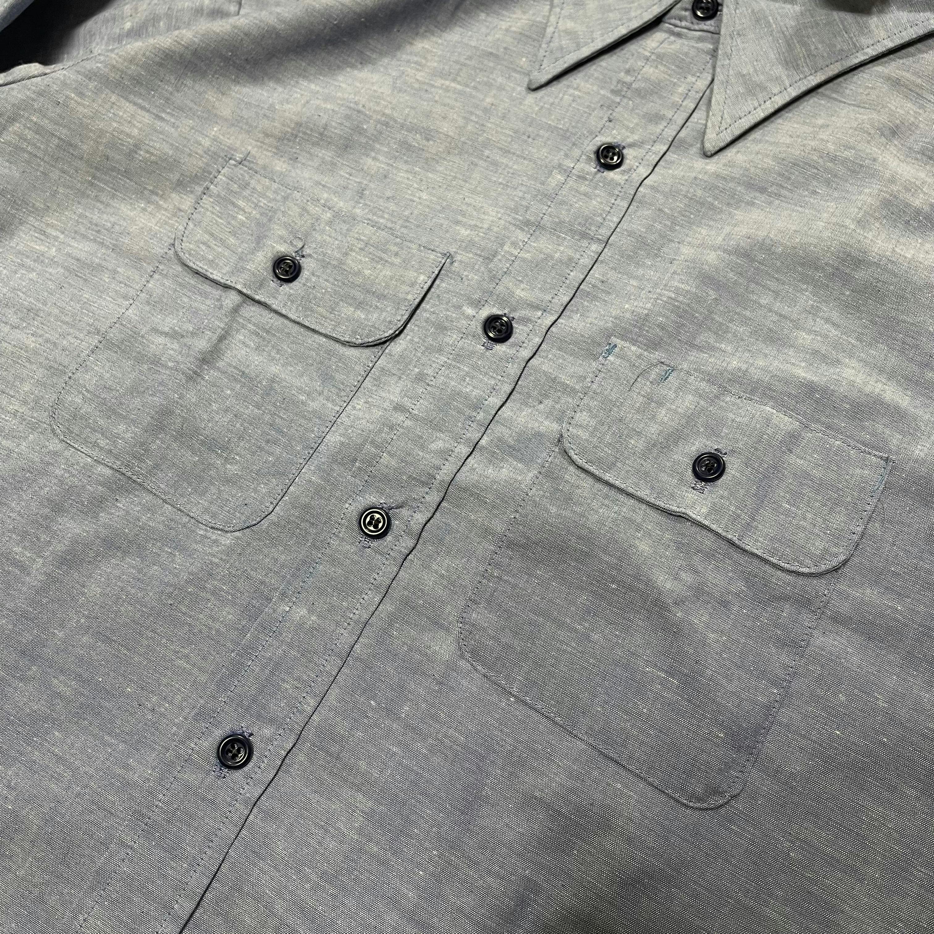 ビッグサイズ 60sデッドストック FIVE BROTHERシャンブレーシャツ ビッグサイズ 60's Five Brother デッドストック シャンブレーシャツ