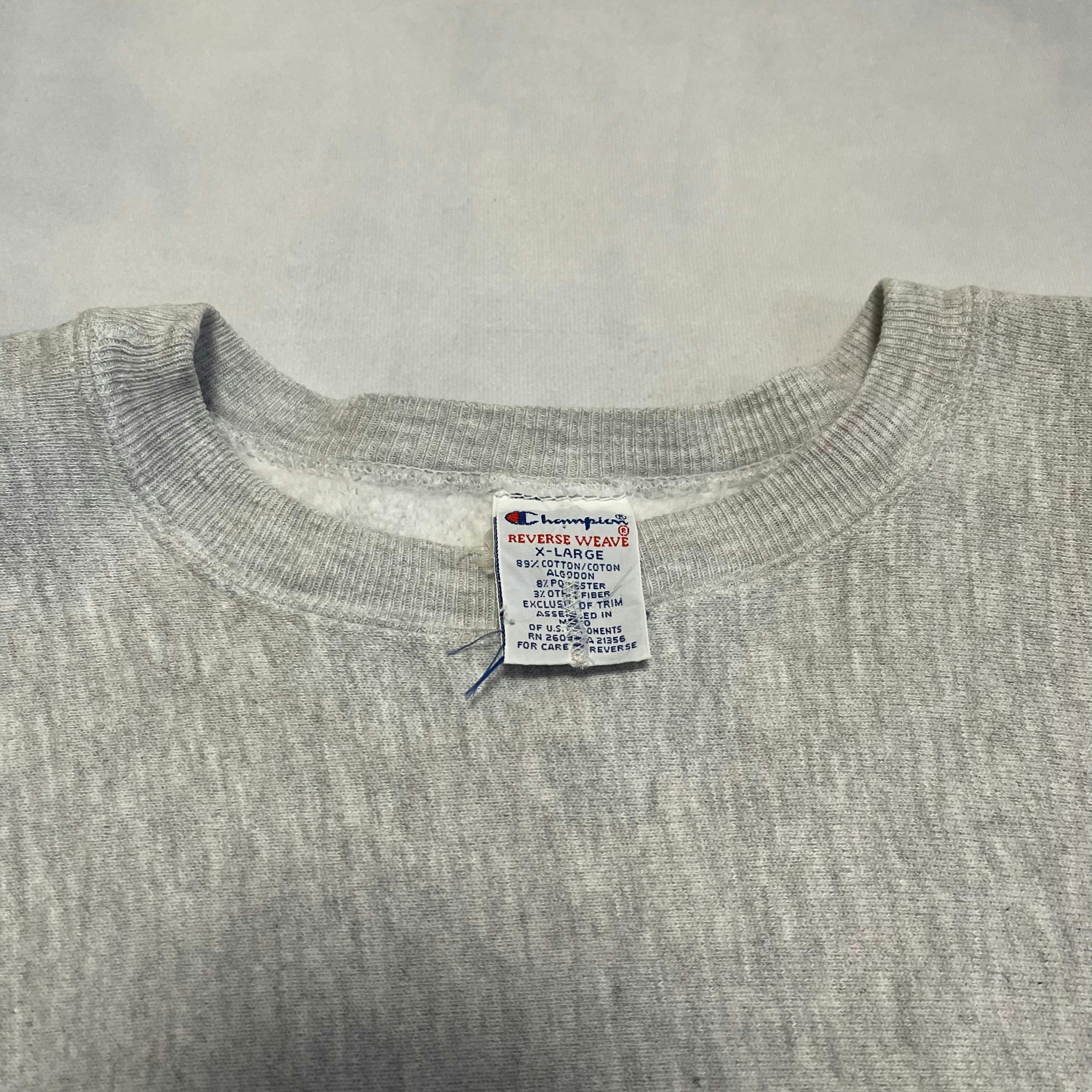 90年代 メキシコ製 目なし リバースウィーブ 刺繍タグ 無地 - ARCHIVESTOCK
