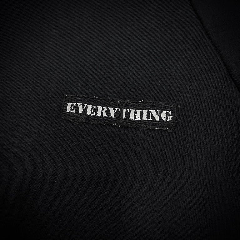 RAF SIMONS 01AW EVERYTHING パッチワークスウェットシャツ Riot Riot