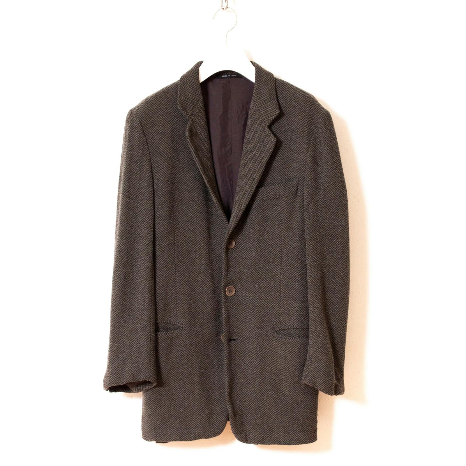 EMPORIO ARMANI 】 1990's スリム ツイードジャケット 44 M - ARCHIVESTOCK