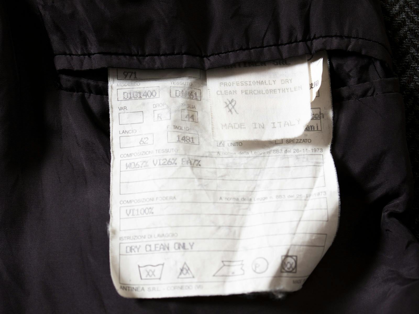 EMPORIO ARMANI 】 1990's スリム ツイードジャケット 44 M - ARCHIVESTOCK