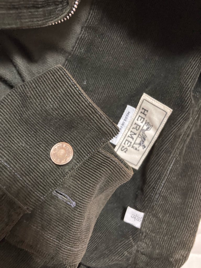 HERMES コーデュロイ ジップシャツ - ARCHIVESTOCK