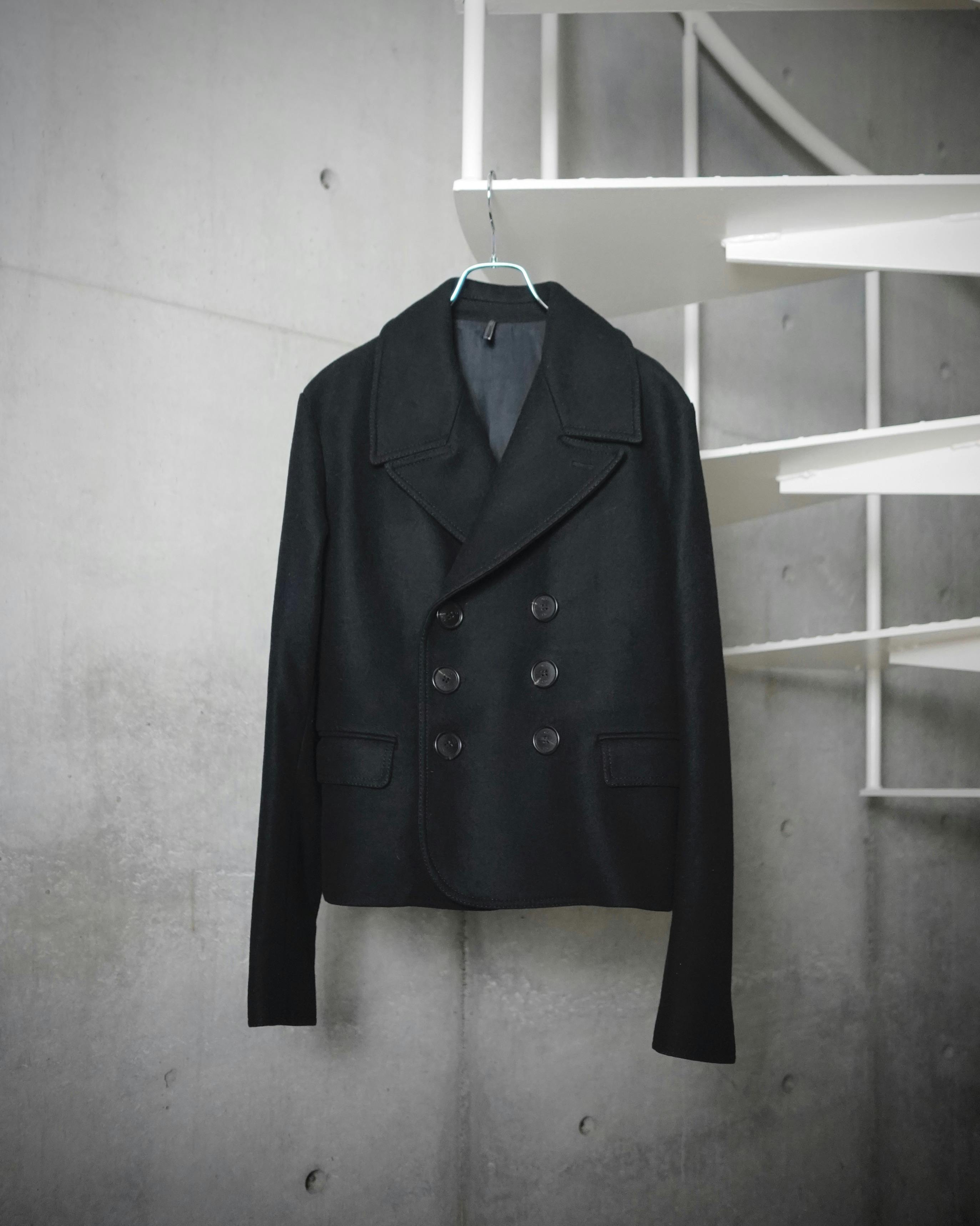DIOR HOMME 06AW ショート丈Pコート(44) Dior Homme 06AW These grey days期Pコート(DIOR HOMME 06AW