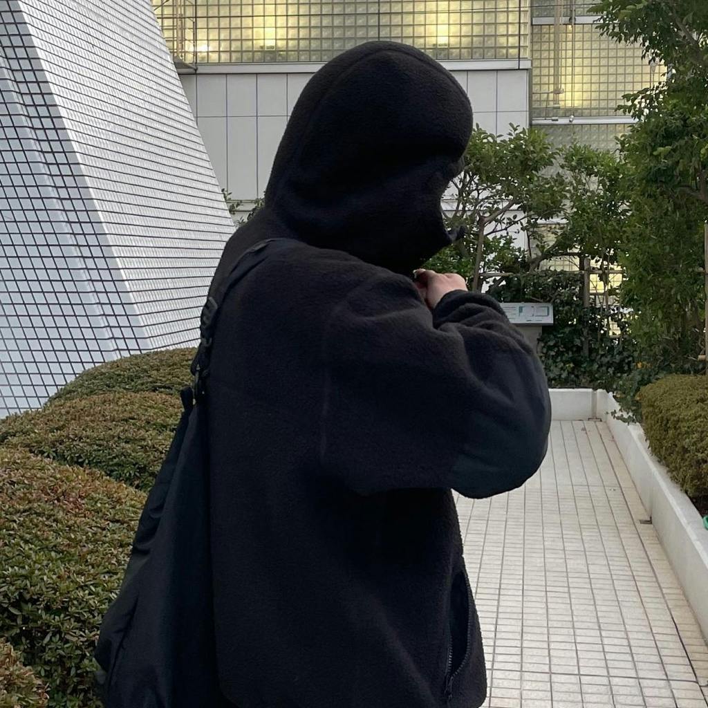 jjjjound City Camper Top - Black フリース 美品】JJJJound City Camper Top フリース パーカー - メルカリ