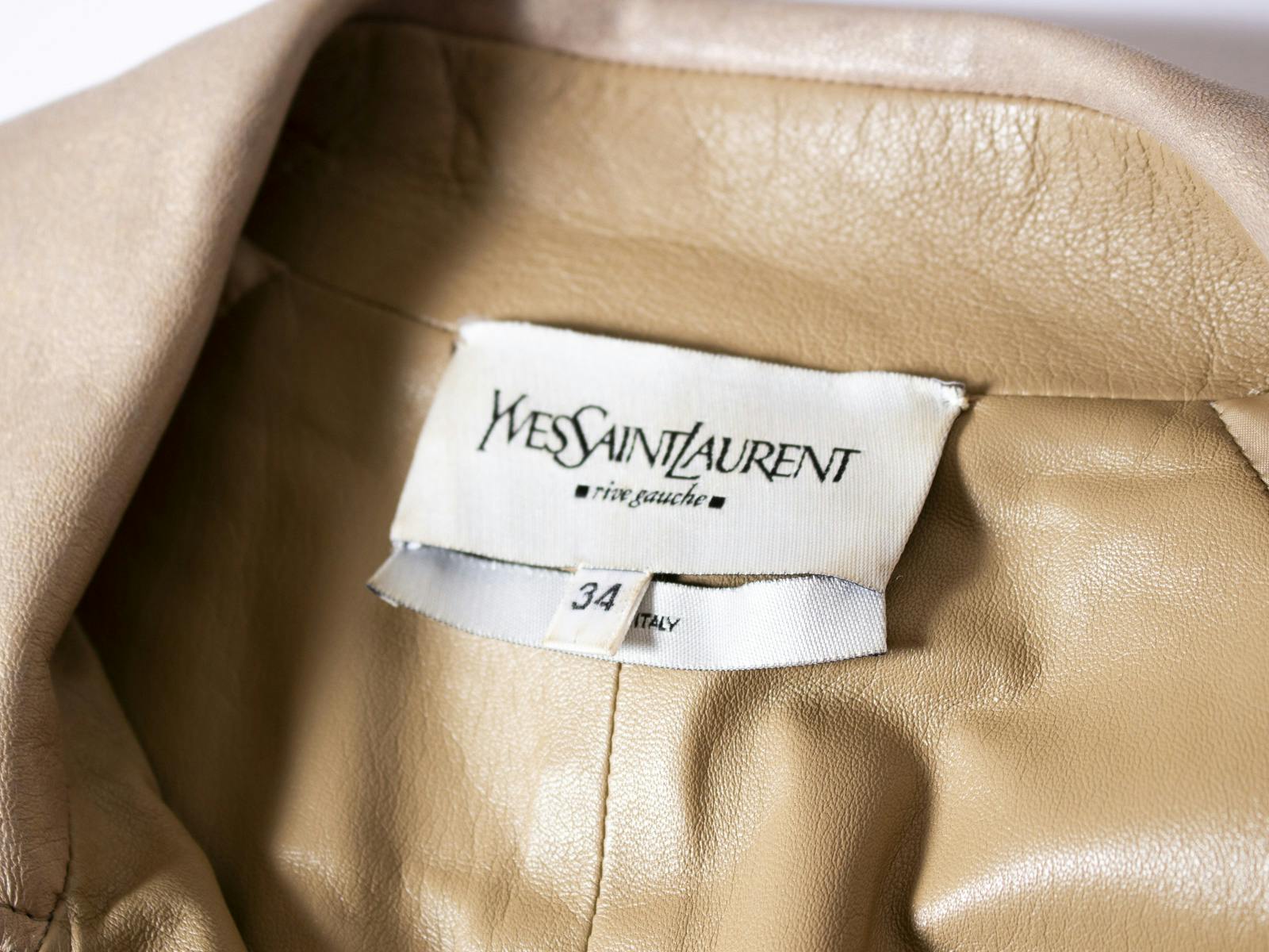 YSL rive gauche 】 2000's ライダースジャケット 34（S程度