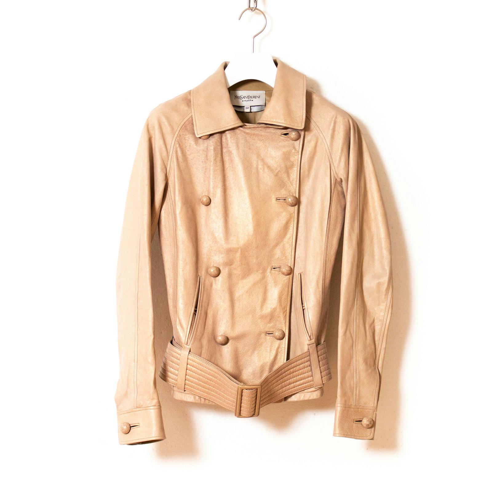 YSL rive gauche 】 2000's ライダースジャケット 34（S程度