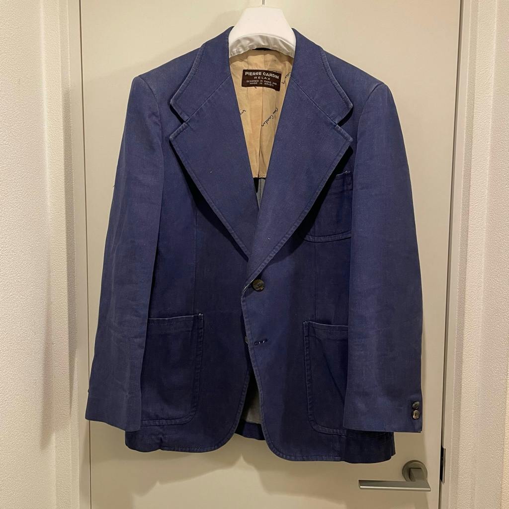 70s vintage Pierre Cardin Relax Wide lapel Jacket - ARCHIVESTOCK