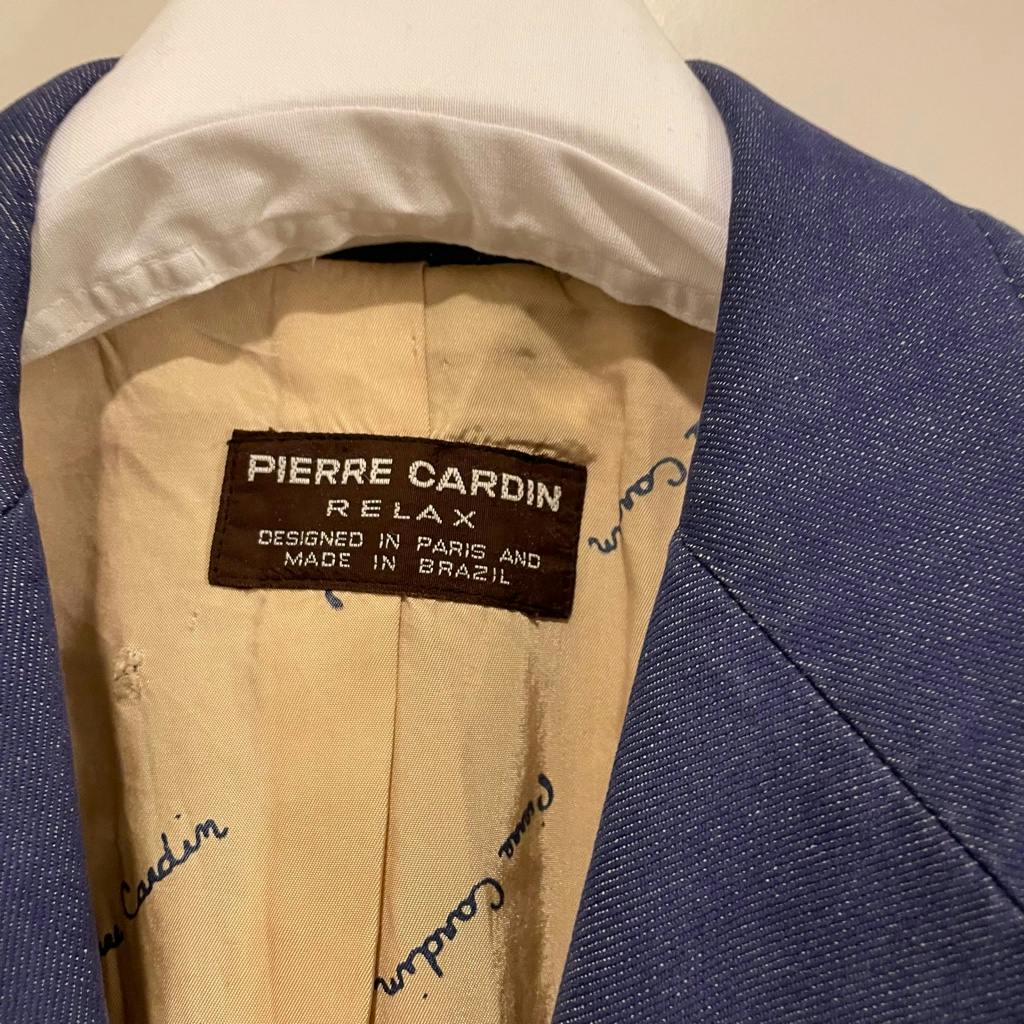 極希少 70S Pierre Cardin ロゴ ダブル テーラードジャケット 極希少 70S Pierre Cardin ロゴ ダブル テーラードジャケット