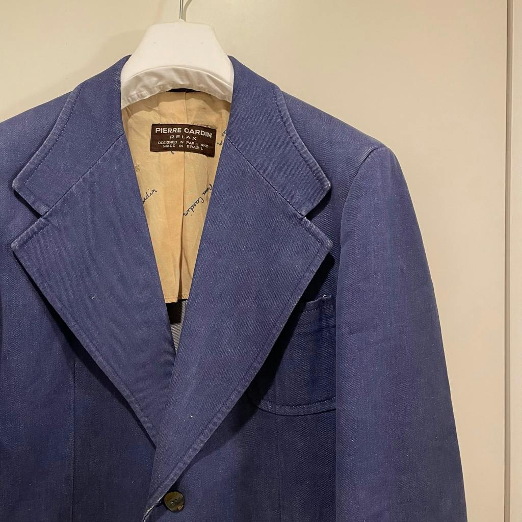 70s vintage Pierre Cardin Relax Wide lapel Jacket - ARCHIVESTOCK