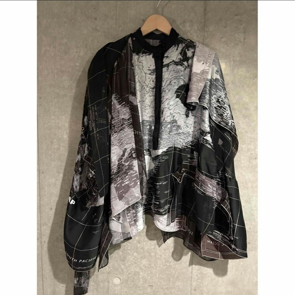 SACAI サカイ20ss ワールドマップWorld map ブラウス シャツ