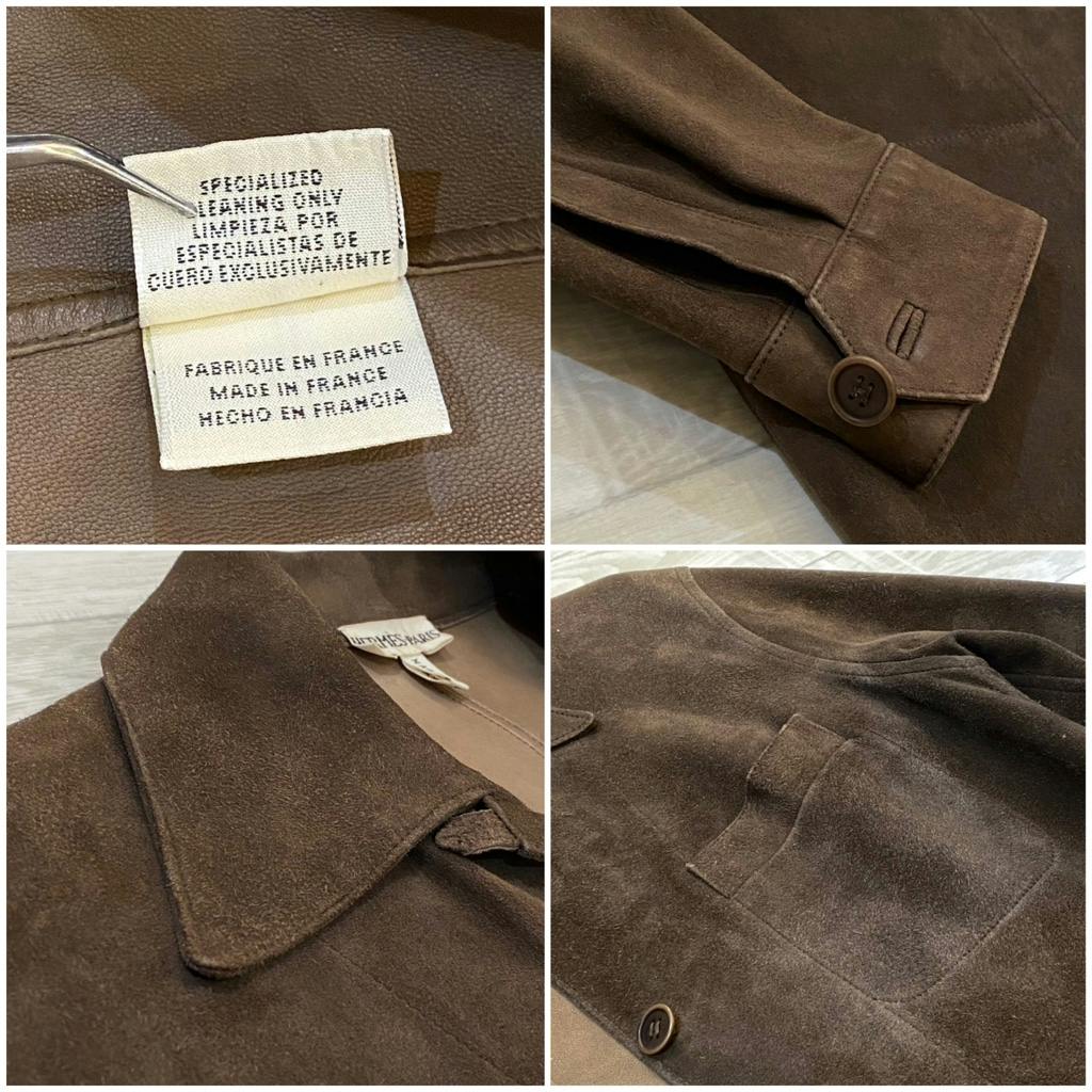 ジャケット・アウター 99ss/Hermes/Margiela/Lamb Suede/Vareuse HERMES エルメス マルジェラ期 ヴァルーズ ノーカラー