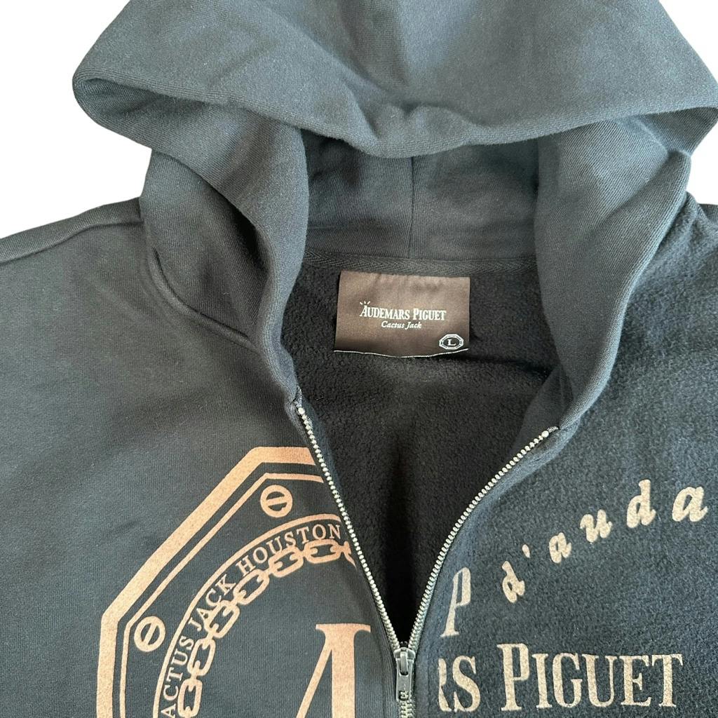 CJ x AP SPLIT LOGO ZIP UP HOODIE L Audemars Piguet × Travis Scott