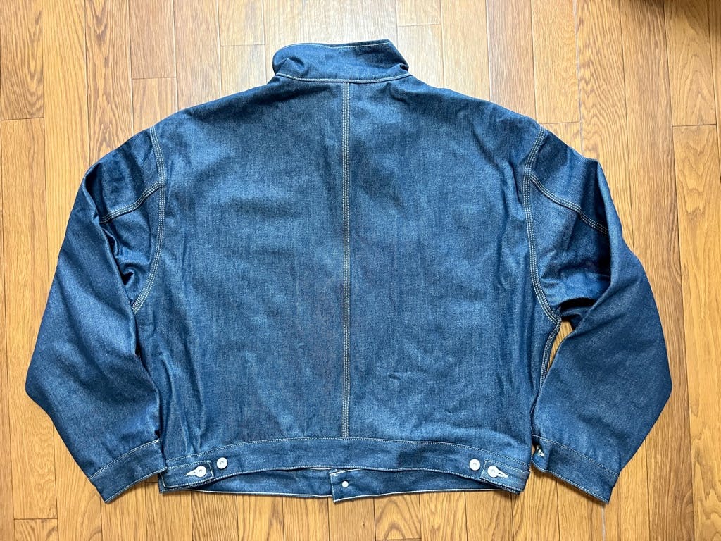 Yeezy season6 denim flannel jacket sample L - ARCHIVESTOCK
