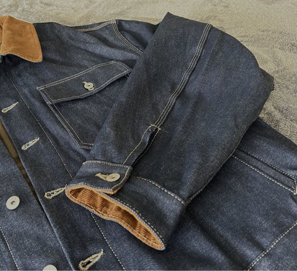 ジャケット・アウター YEEZY season6 denim flannel jacket L Yeezy Season 6 Flannel-Lined Denim Jacket - Black Outerwear