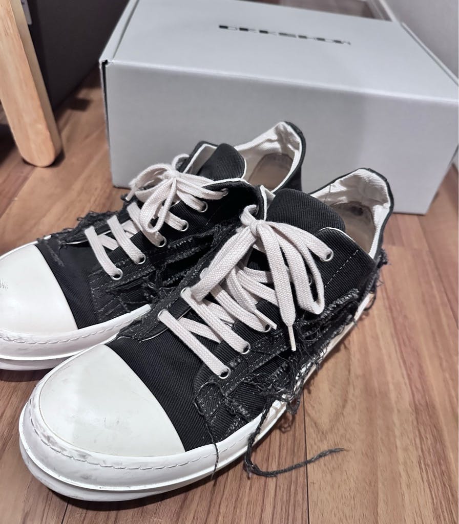 DRKSHDW by Rick Owens Slashed Low スニーカー DRKSHDW by Rick Owens Slashed Low スニーカー