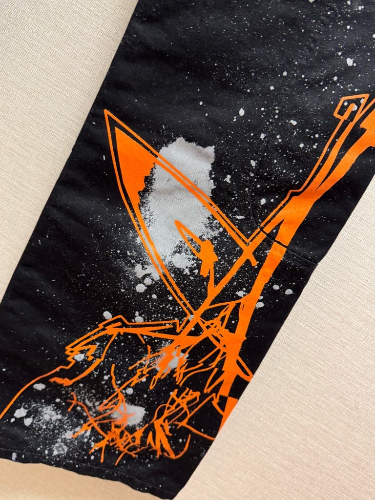 希少】off white futura コラボ グラフィティペイントパンツ