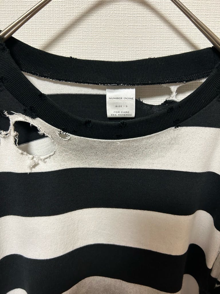 number (n)ine 2002ss モダンエイジ期 ダメージカットソー - ARCHIVESTOCK