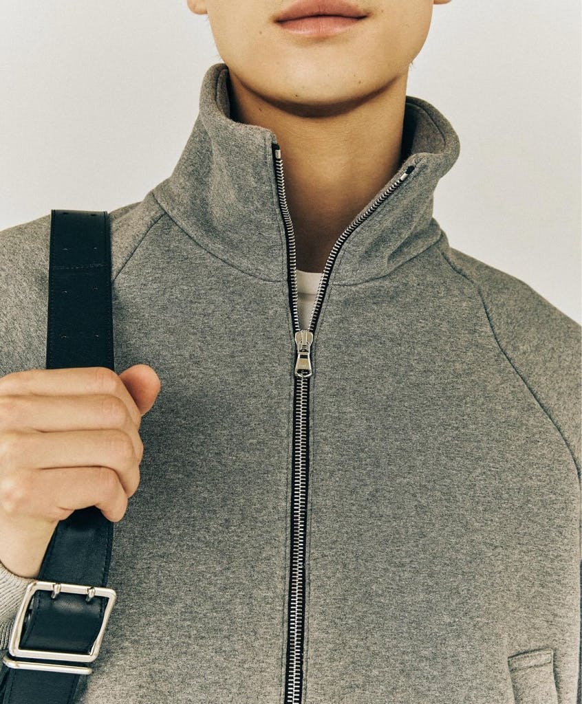 Vujade Ryan Mochi Jersey Blouson Heather Grey - ARCHIVESTOCK