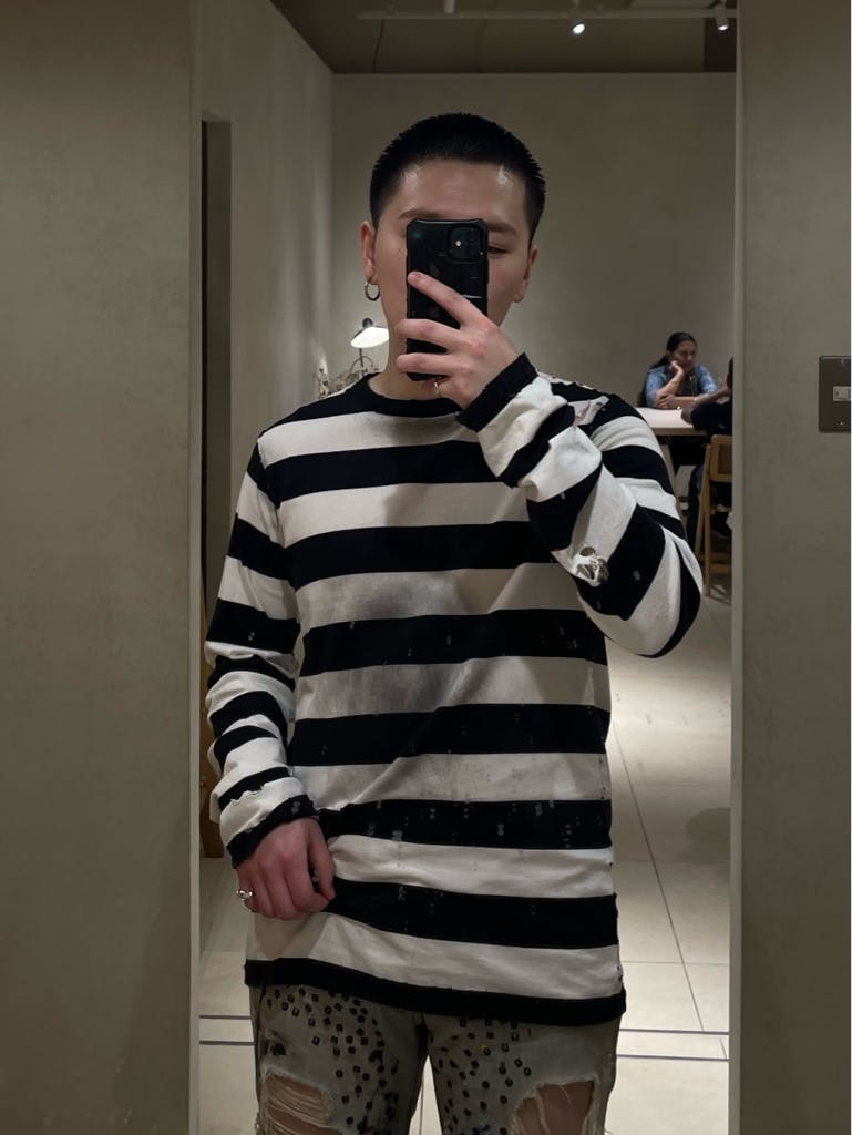 number (n)ine 2002ss モダンエイジ期 ダメージカットソー - ARCHIVESTOCK