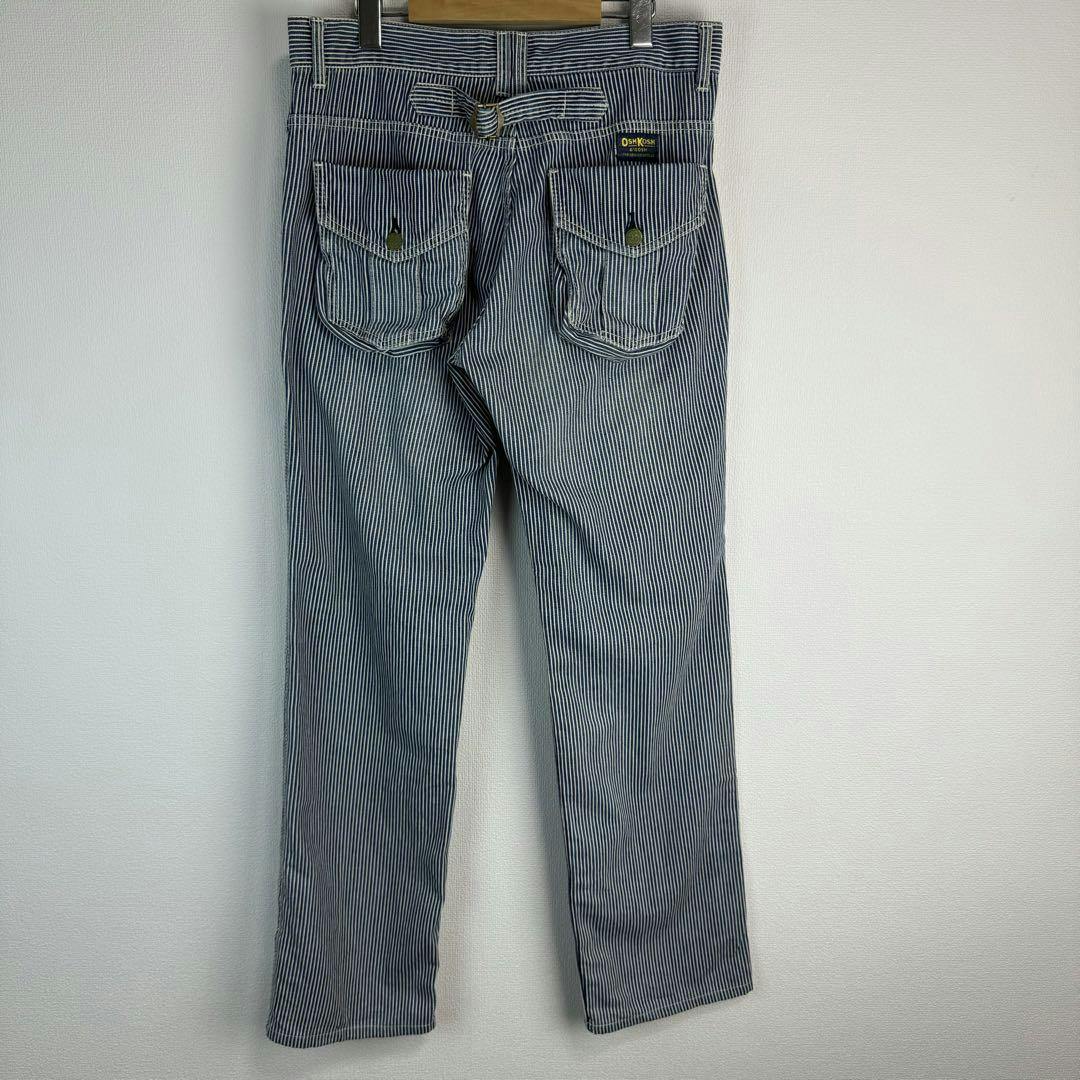 OSHKOSH オシュコシュ ストライプ ワークパンツ 古着 デニムパンツ W32