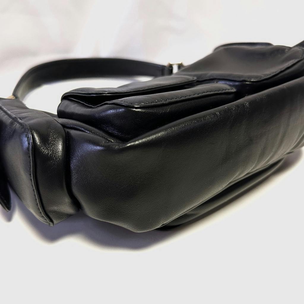 極美品◇MIUMIU Nappa leather pocket bag ミュウミュウ ナッパ