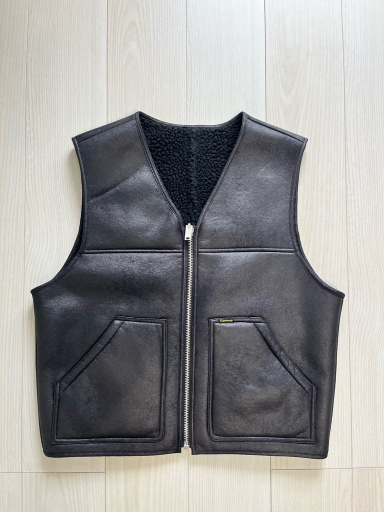 Supreme Reversible Faux Shearling Vest - ARCHIVESTOCK