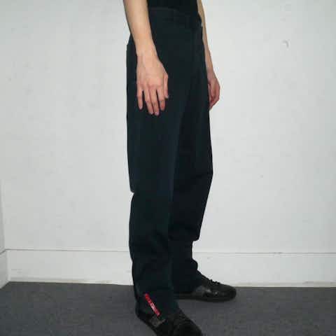 GOAT ESSENCE TUCK WIDE PANTS BLACK サイズ2 goat essence ワイド GOAT ESSENCE TUCK WIDE PANTS BLACK サイズ2 goat essence ワイド