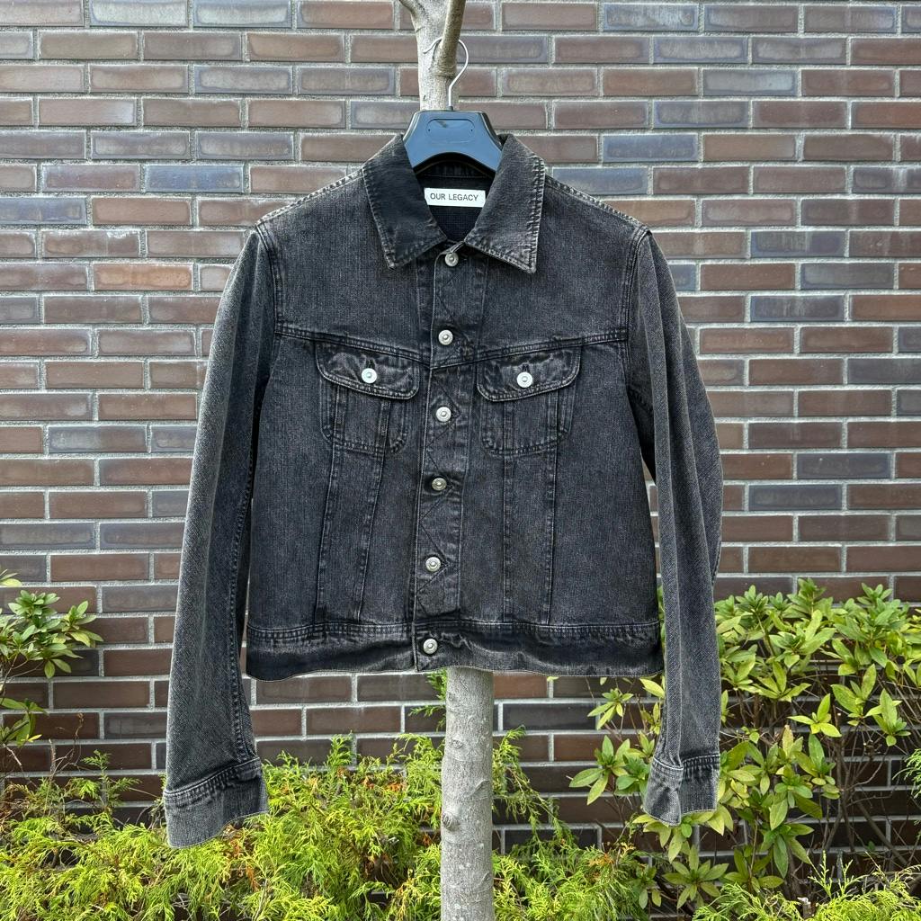 our legacy ブラック Rodeo デニムジャケット OUR LEGACY RODEO ブラック デニム ジャケット - ARCHIVESTOCK