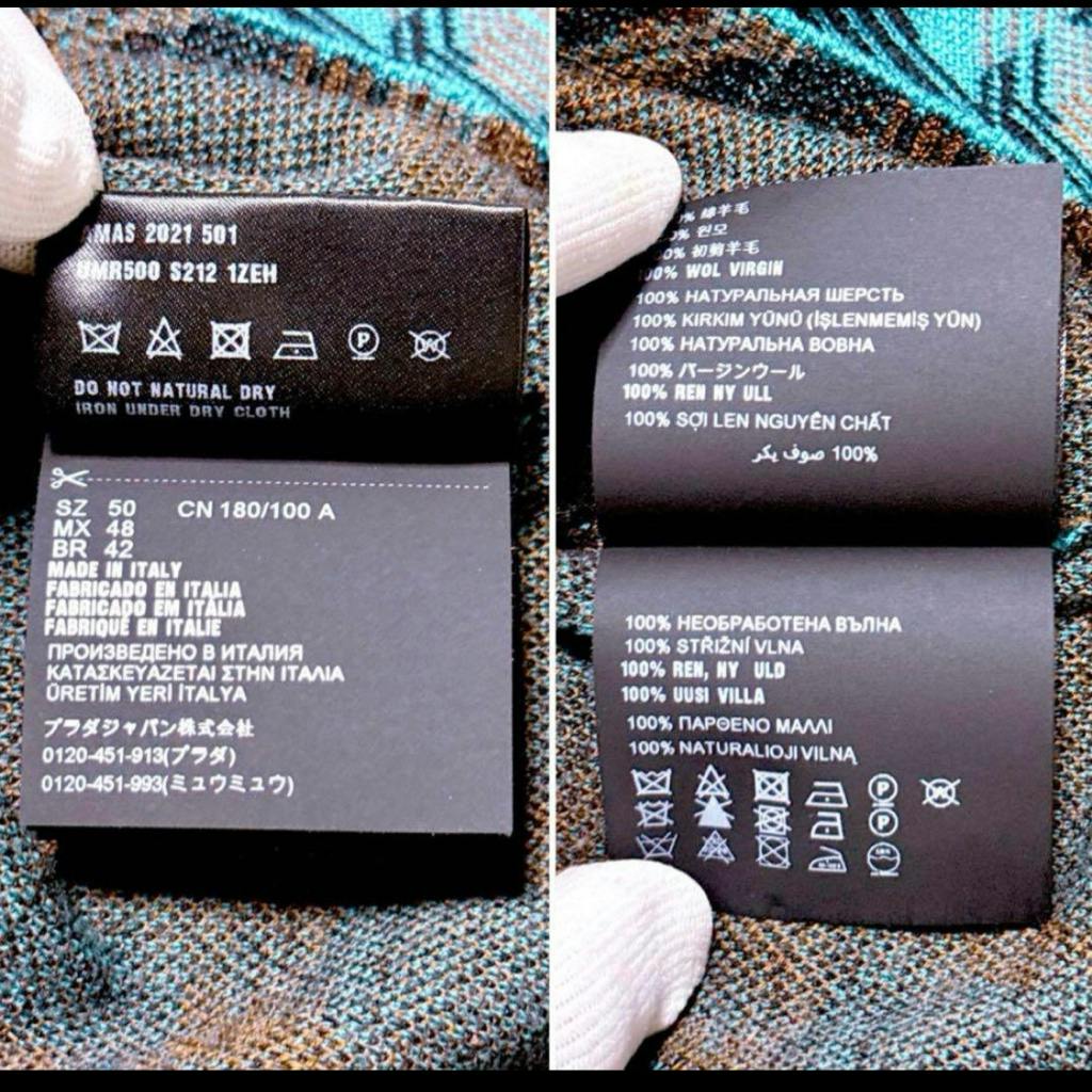 PRADA 11AW Vライン タートルネック パープル 三越伊勢丹 | PRADA/プラダ_Women通販 | スーパーファインウール