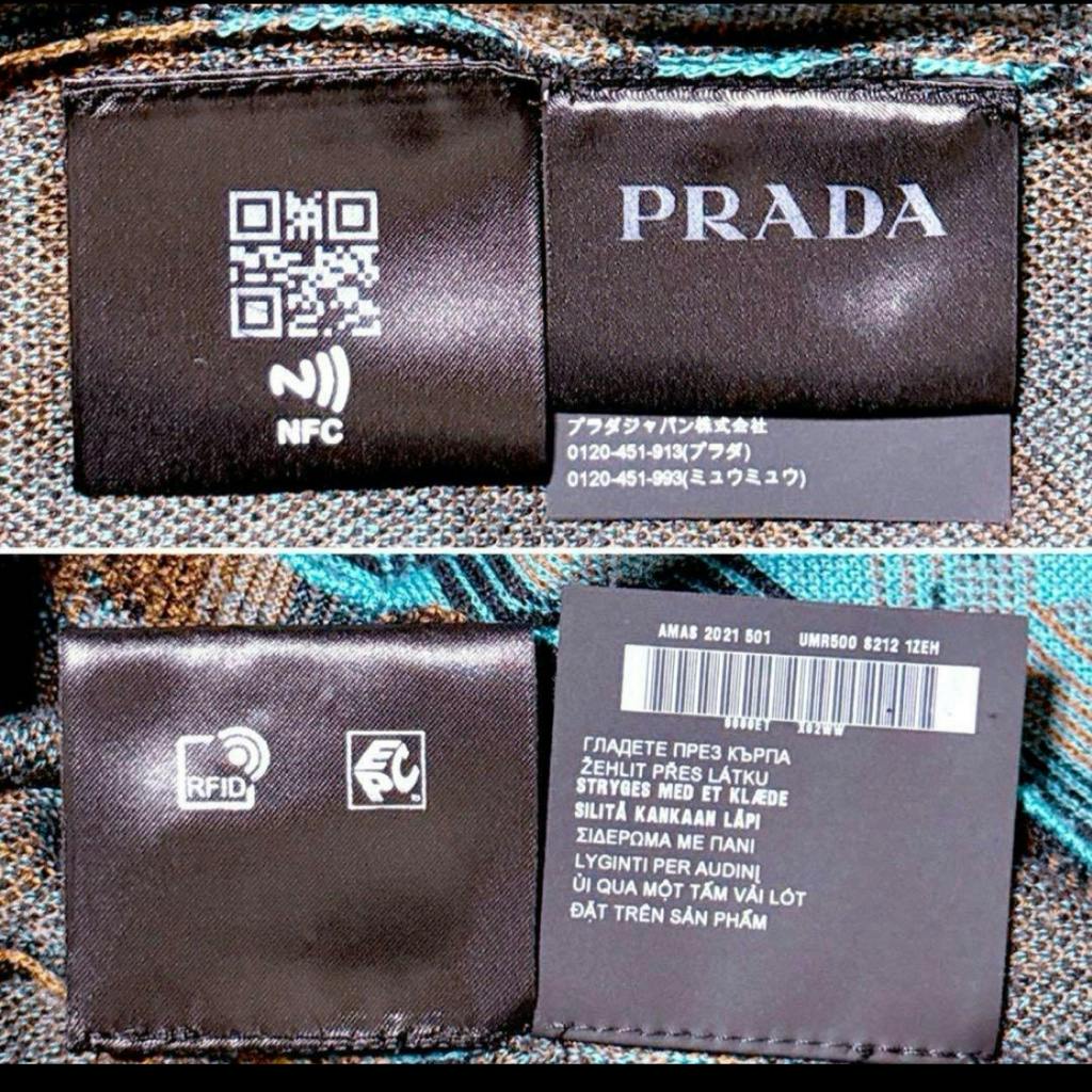 21AW PRADA ウールジャガード タートルネック XL ニット