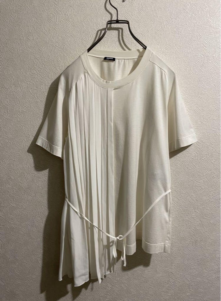 イタリア製 JIL SANDER シフォン プリーツ カットソー / ジル イタリア製 JIL SANDER シフォン プリーツ カットソー / ジル