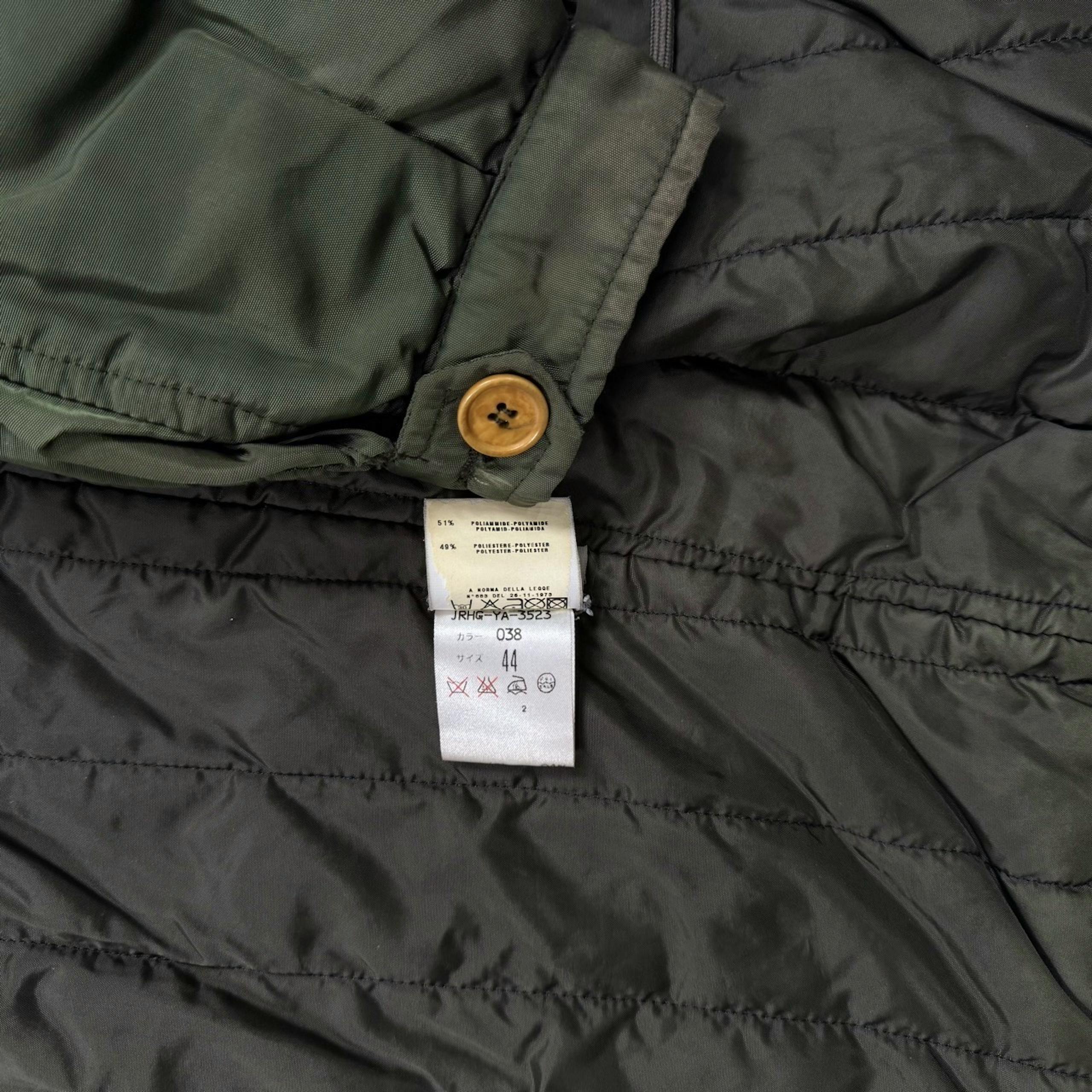 HELMUTLANG 1998 本人期 ナイロンジップパーカー カーキ