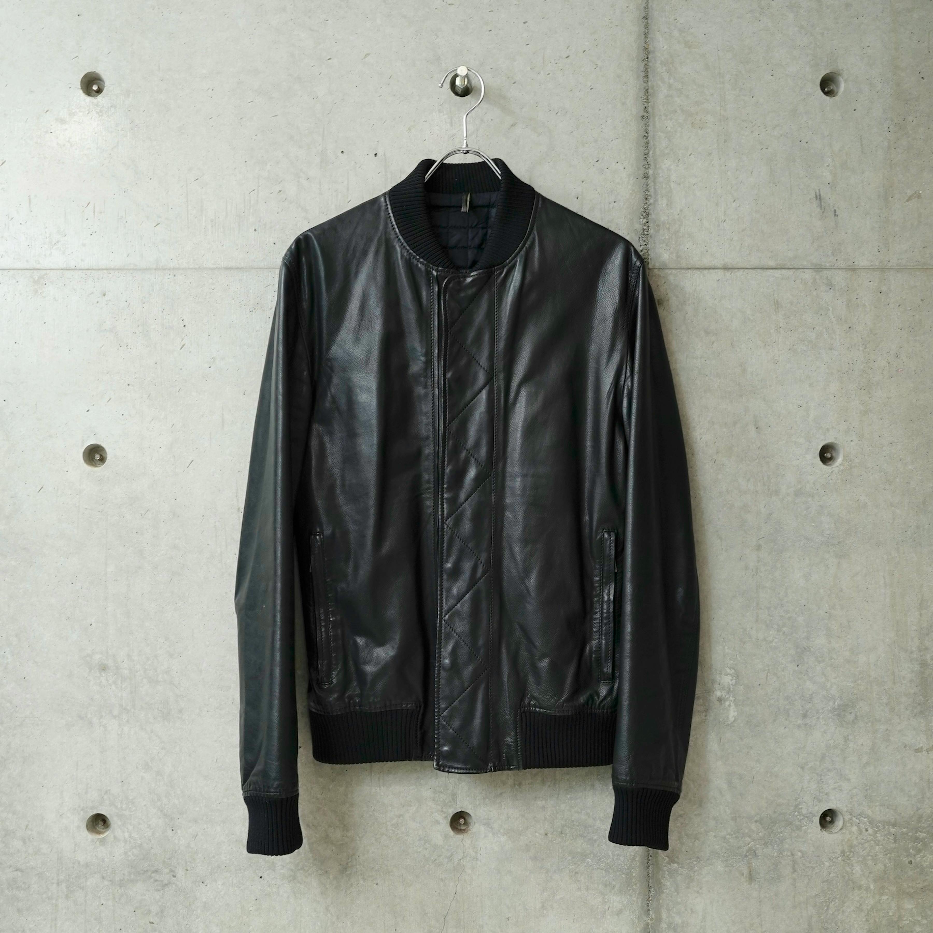 DIOR HOMME AW2010 レザーブルゾン カーフ ブラック - ARCHIVESTOCK