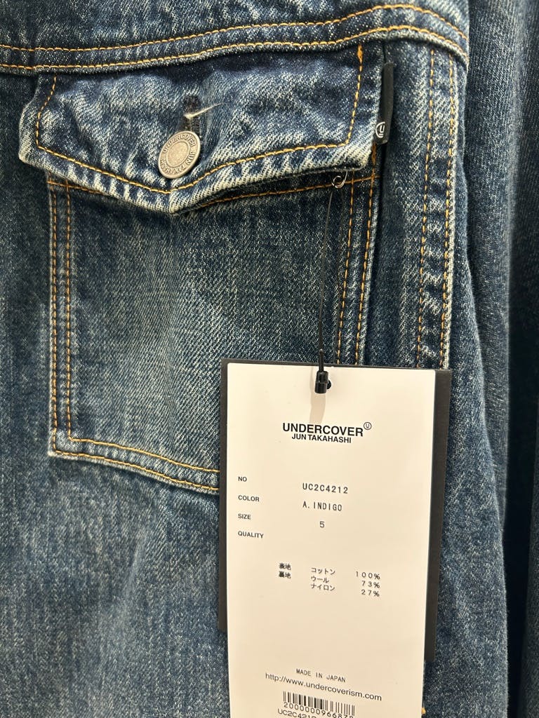 UNDERCOVER 23AW HAND Denim Jacket - ARCHIVESTOCK