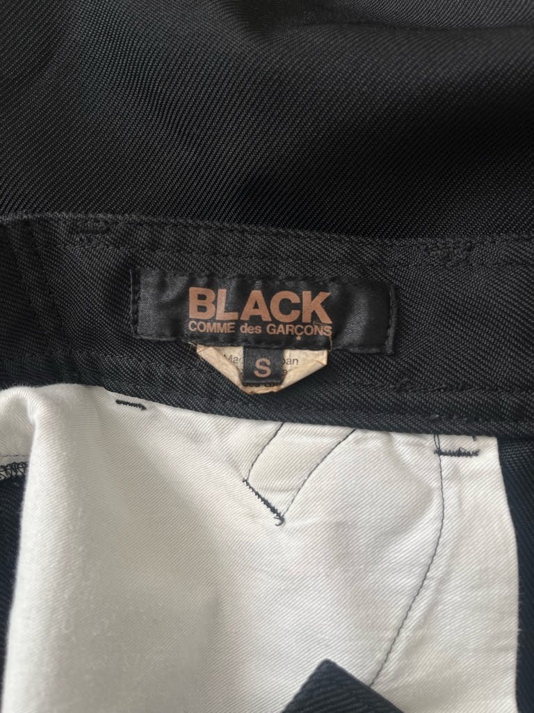 black comme des garcons 23AW エステルオーバーパンツ ポリ縮