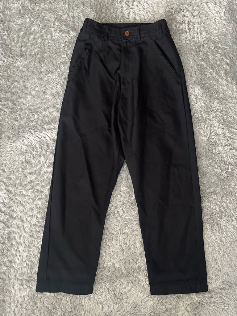 AD2023 ブラックコムデギャルソン BLACK エステル オーバー ポリ縮 black comme des garcons 23AW エステルオーバーパンツ ポリ縮
